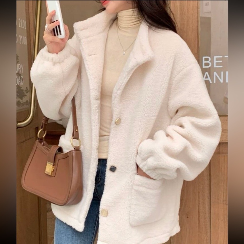 White Teddy Coat